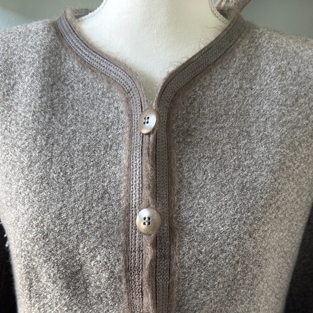 Armani Collezioni Taupe Wool Blazer size 12 - Picture 2 of 10